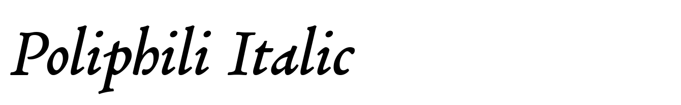 Poliphili Italic